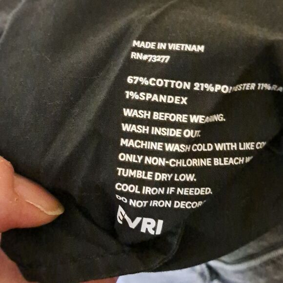 ENRI Black Skinny Jeans size 20W - Picture 4 of 6